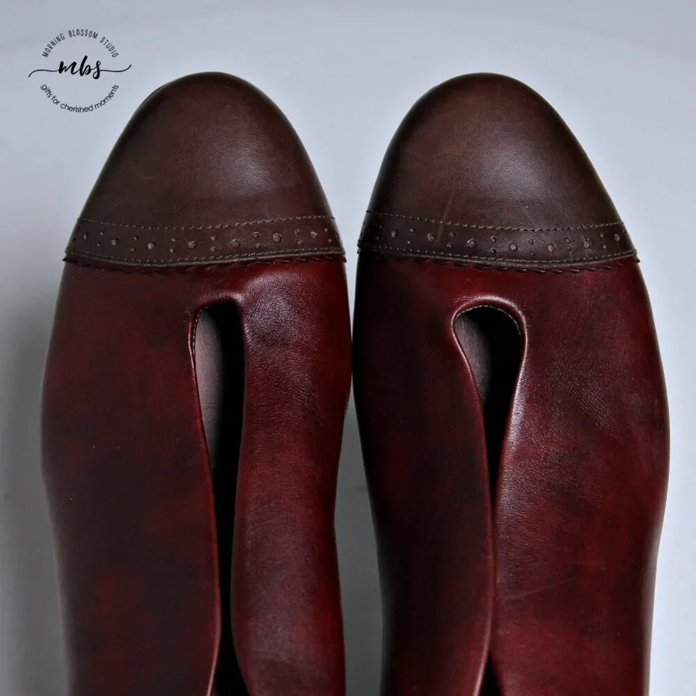 EUC BeautiFeel Calla Cap Toe Pumps‎ in Burgundy Women Size EU 42